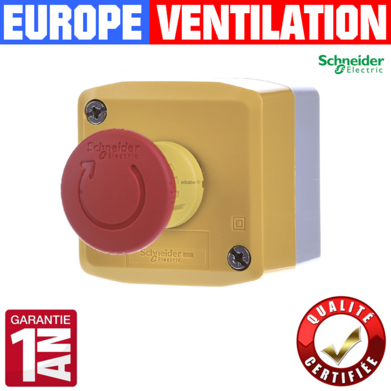 bouton coup de poing marche forcee hotte restaurant 230v - 660v cuisine professionnelle - monophase et triphase - 10A