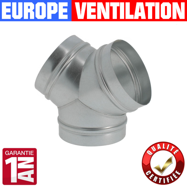 T galvanisé ventilation