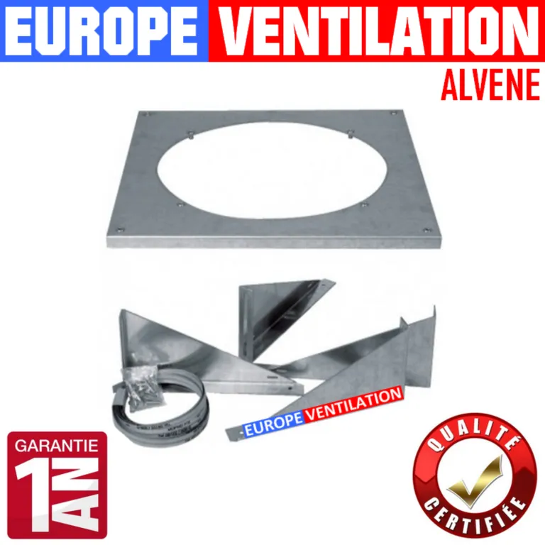 Kit fixation tourelle d'extraction sur conduit rigide