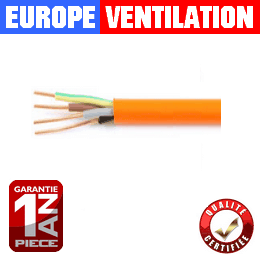 cable pyro cr1 - 4x1.5mm2 - f400-2h- anti feu - hotte cuisine professionnelle restaurant