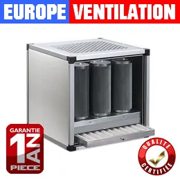 caisson charbon actif restaurant 9 tubes