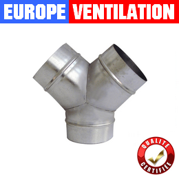 T galvanisé ventilation