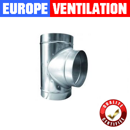 T galvanisé ventilation