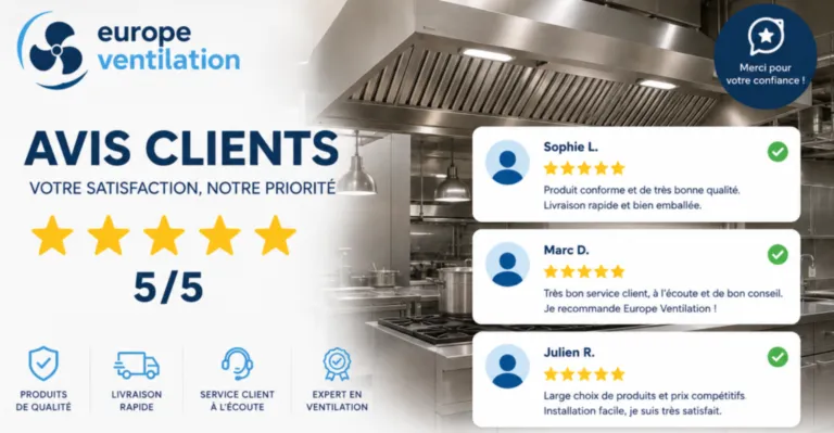 Choisir europe ventilation pour votre cuisine professionnelle