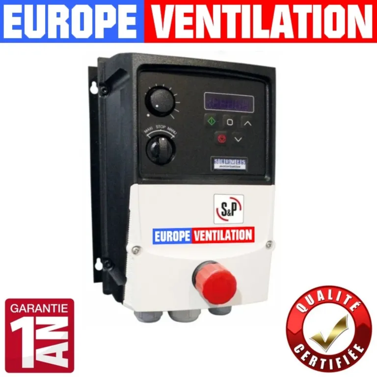 Variateur de fréquence VIM 4 KW pour hotte restaurant triphasé 400V spécial cuisine professionnelle