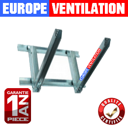 Chaise support tourelle d'extraction hotte pour façade