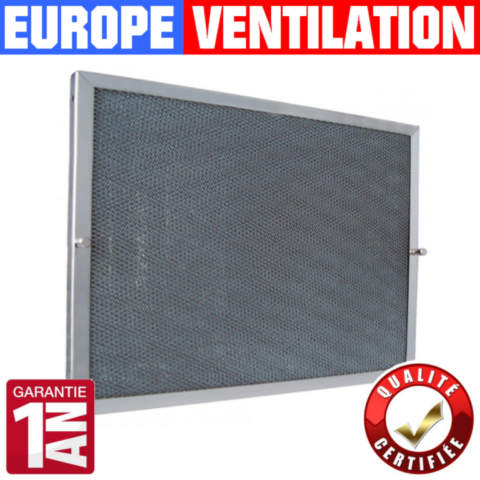 Filtre maille inox pour hotte de cuisine professionnelle restaurant