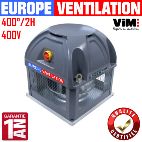 Tourelle d'extraction VIM TEDH 250 pour cuisine professionnelle 400V