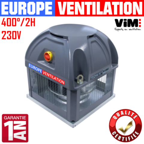 Tourelle d'extraction VIM TEDH 315 pour cuisine professionnelle 230V