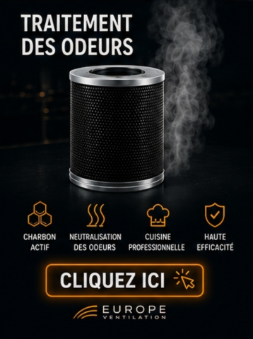 filtre a charbon actif anti odeur pour hotte de restaurant